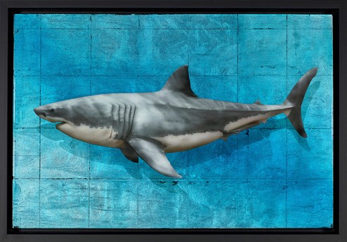 King of the Ocean by Nick Oneill - Framed Hand Embellished Mixed Media Edition